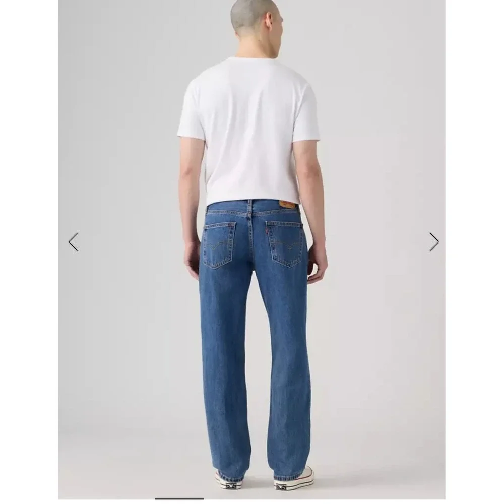 Levis 550 Relaxed Fit‎ Tapered Leg Blue Jeans Mens 34x30 Medium Wash Denim